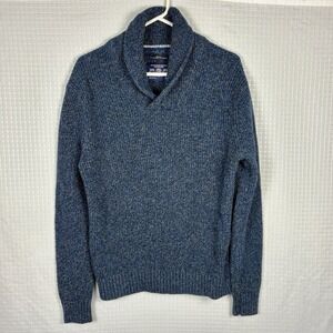American Eagle Mens Sweater Medium Wool Preppy Academia Professor‎ Cozy Cabin